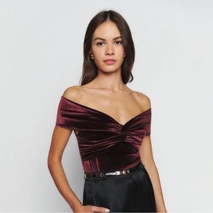 Reformation Ezylnn Top Red